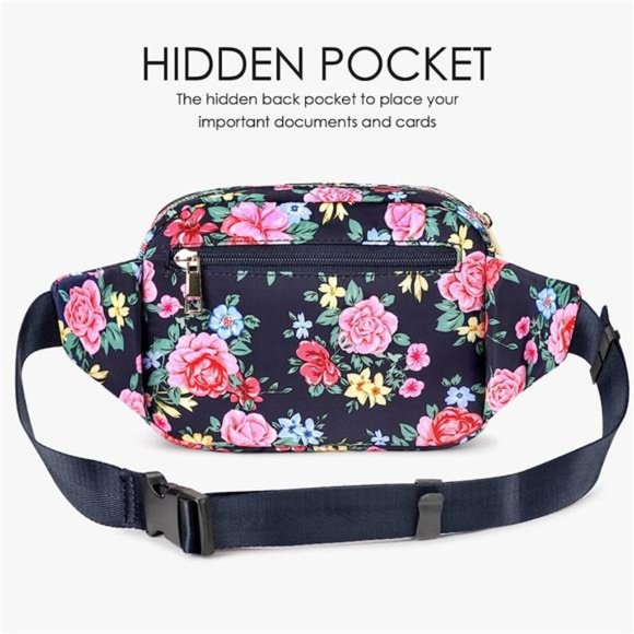 Fanny Packs for Women Men Flower - Picture 4 of 6